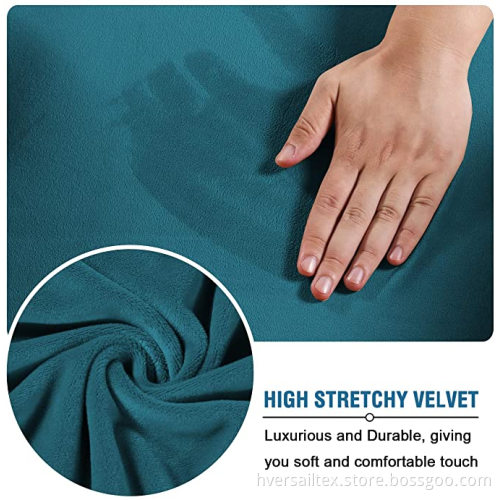 Stretch Rectangle Folding Storage Covers Ottoman Slipcovers